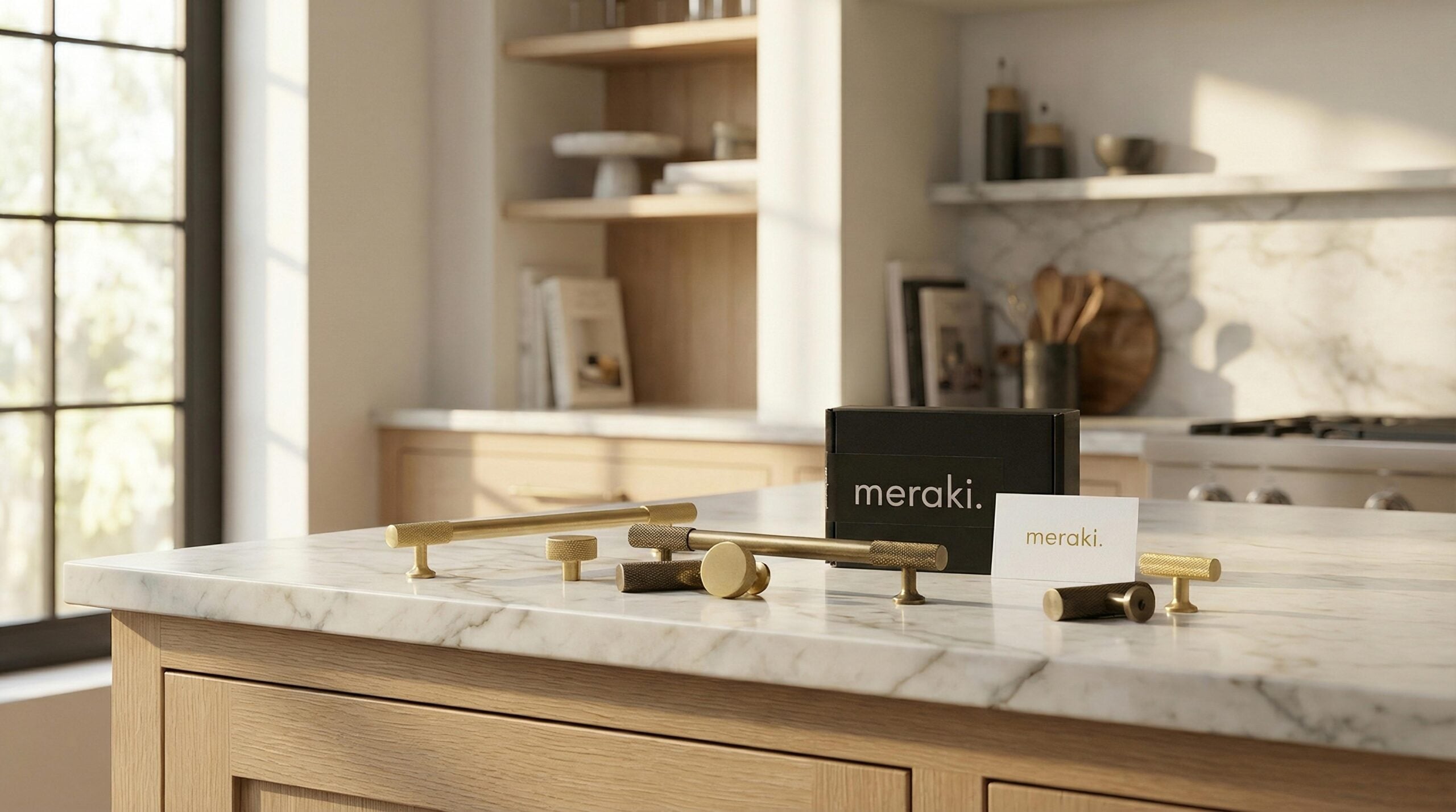 meraki. brass hardware