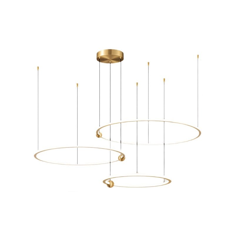 ANELLI Solid Brass Circular Chandelier