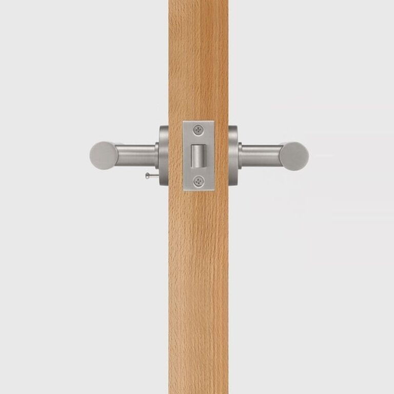 Satin Nickel | Privacy (Rose Button)