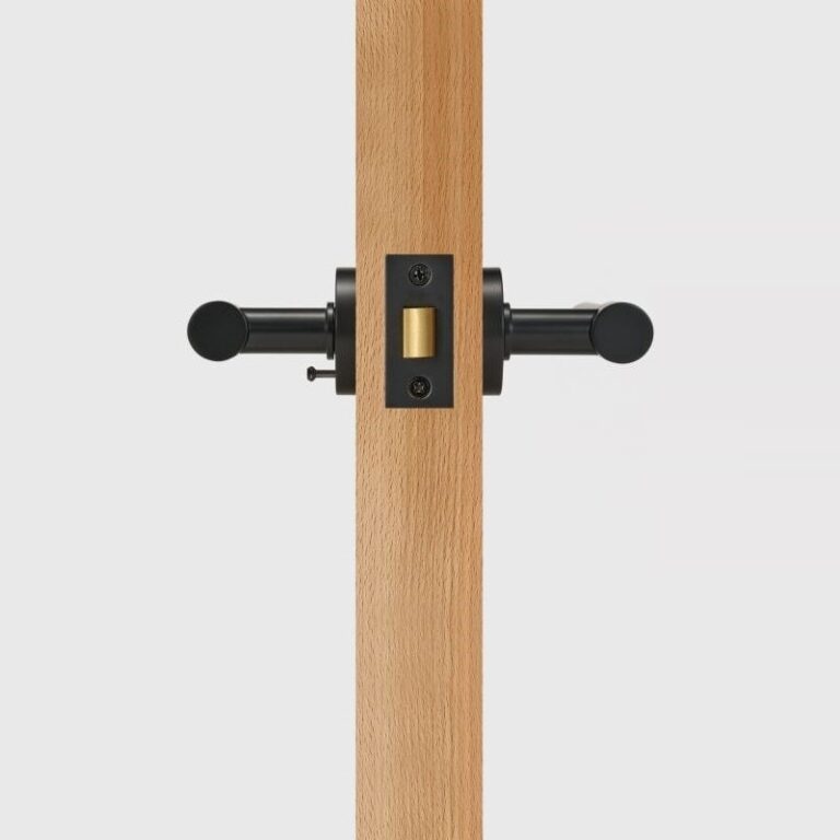 Matte Black | Privacy (Rose Button)