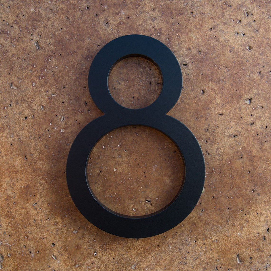 BROOKFIELD Matte Black Floating House Number Sign