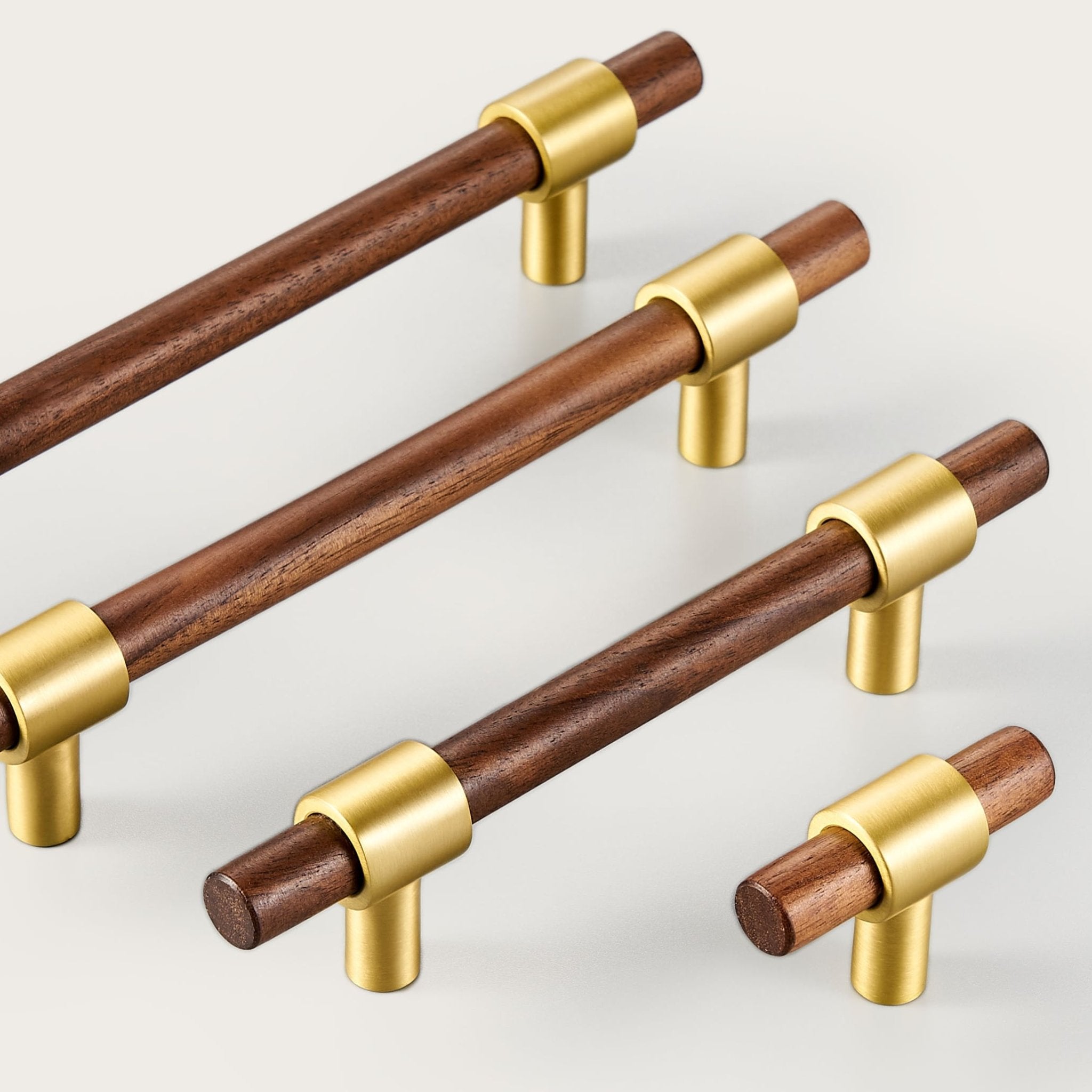 CIRCA Walnut & Solid Brass Handles