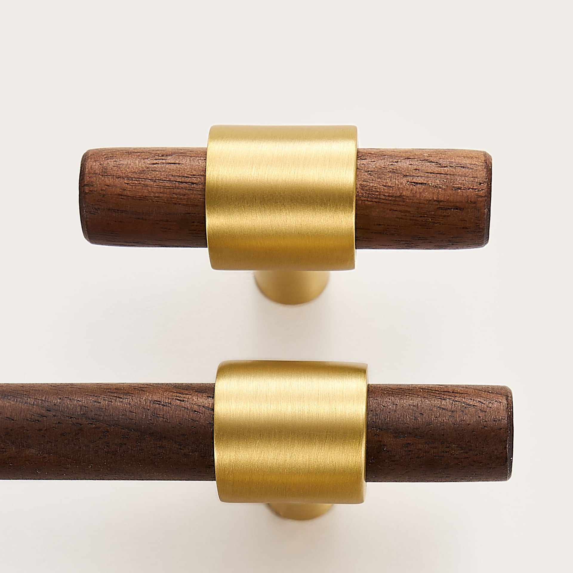 CIRCA Walnut & Solid Brass T-Bars