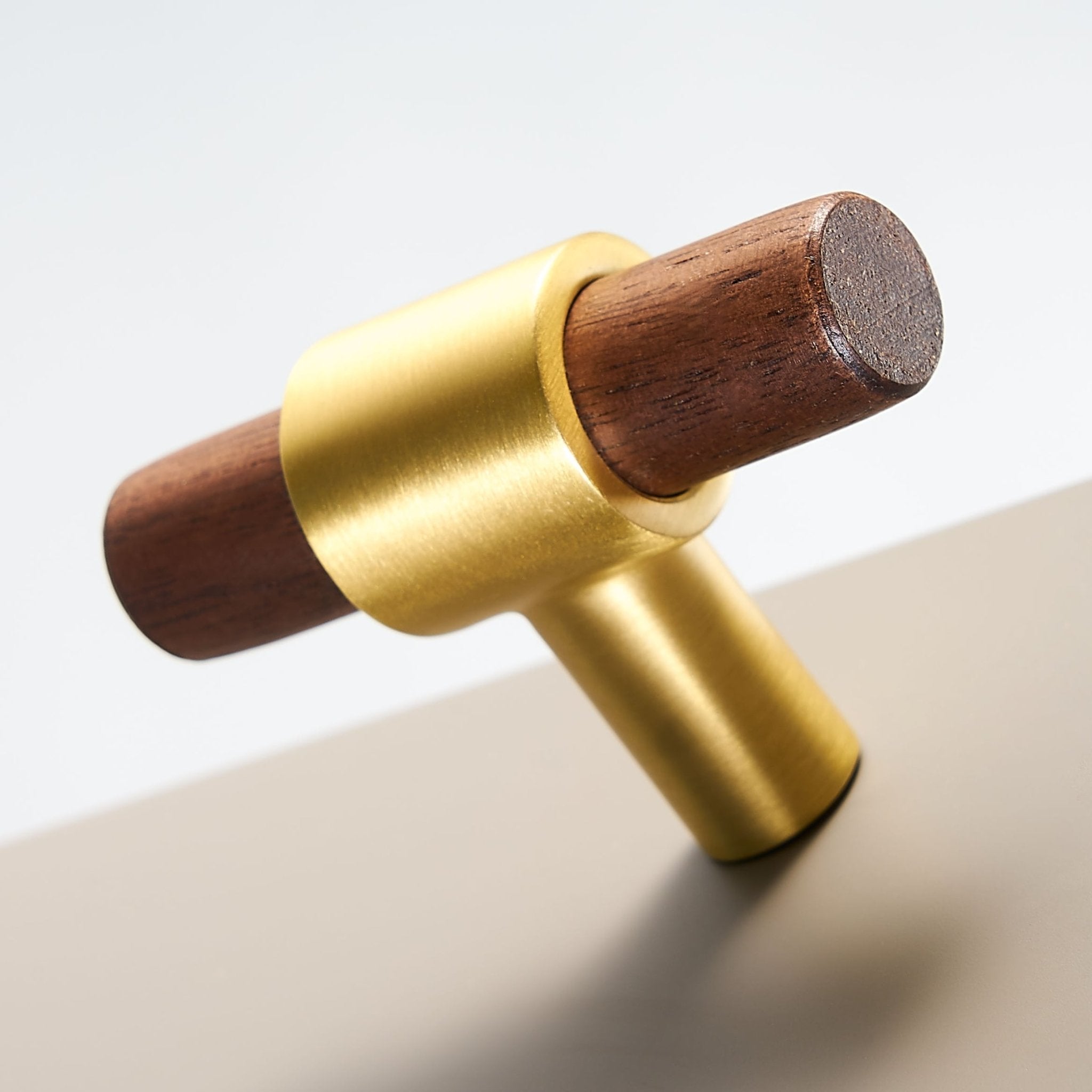 CIRCA Walnut & Solid Brass T-Bars