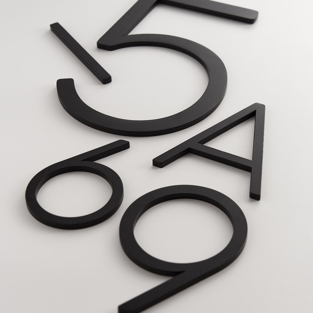 EZRA Numbers in Matte Black