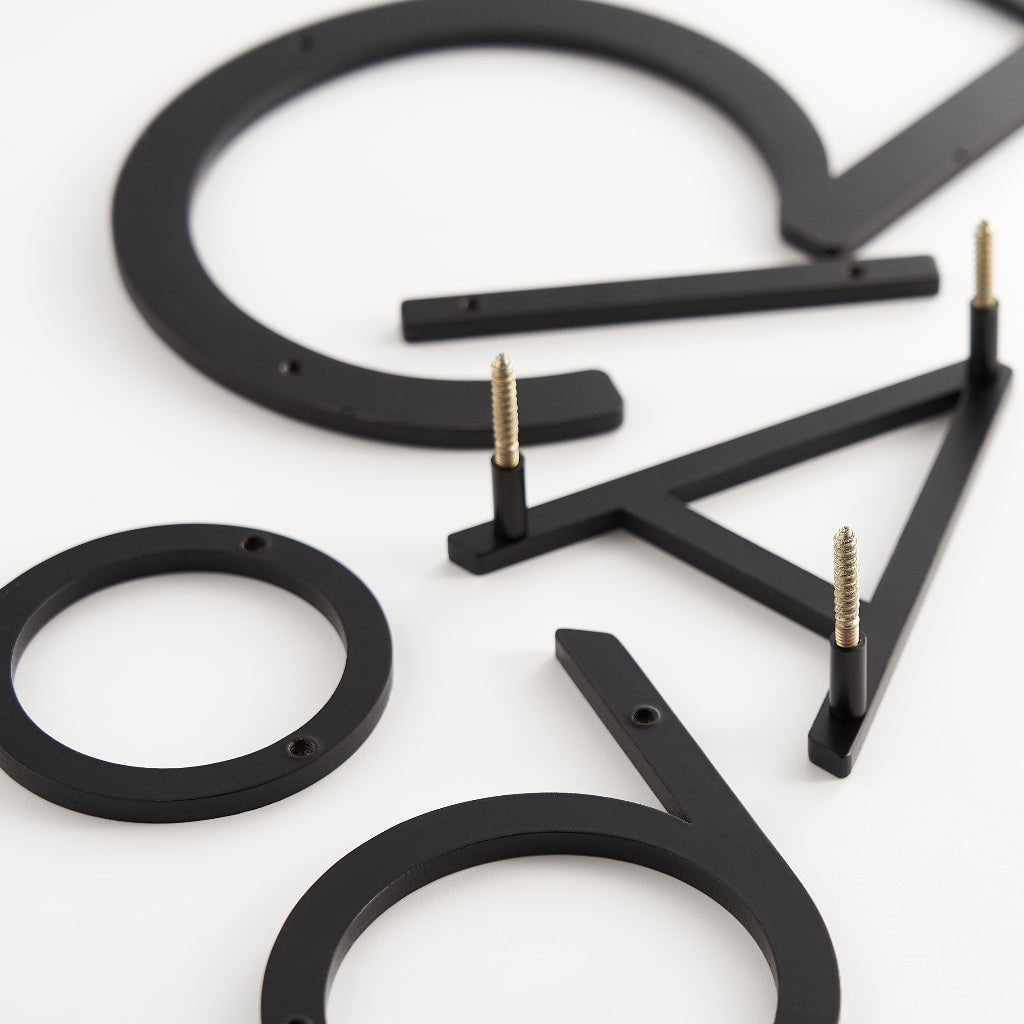 EZRA Numbers in Matte Black