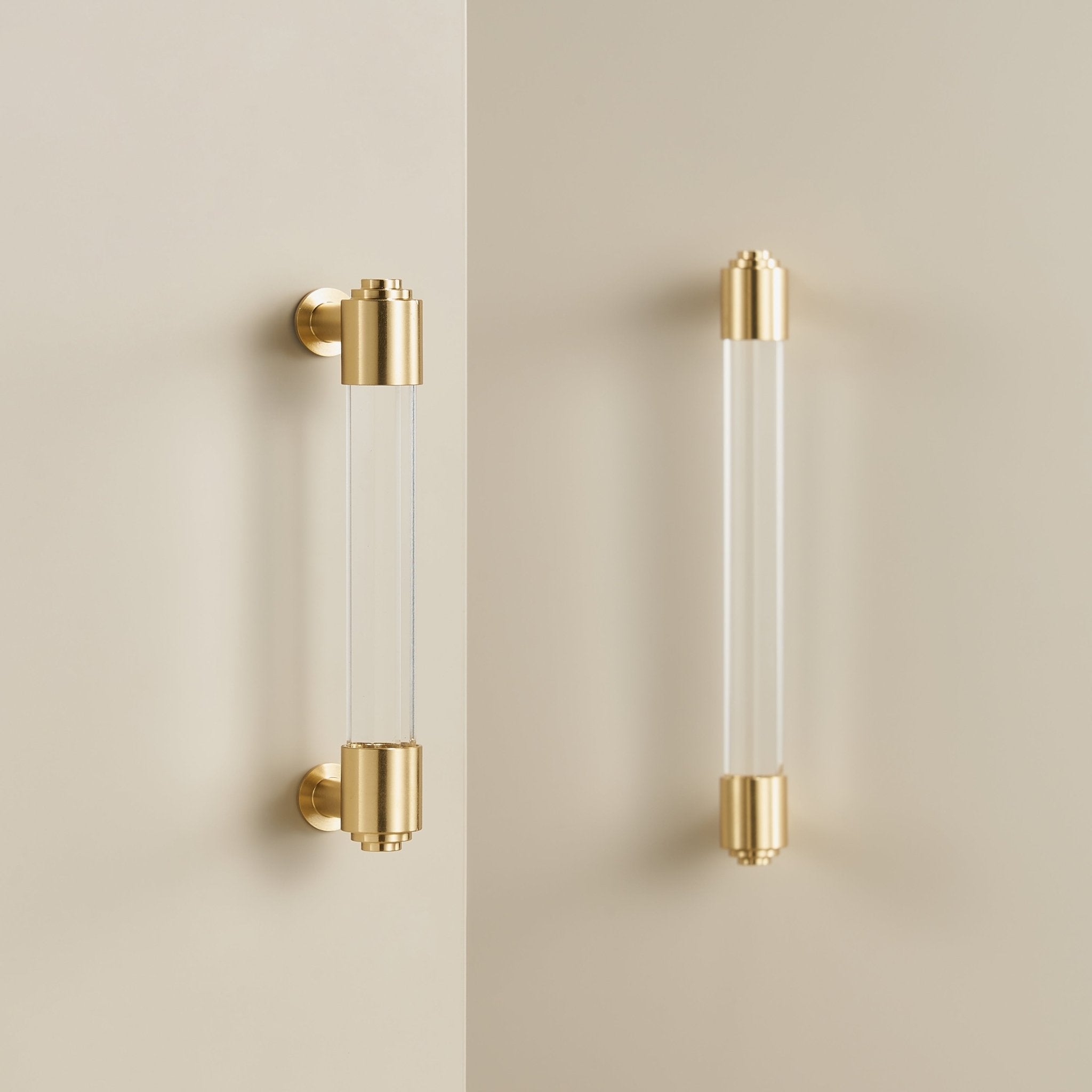 GLAS Acrylic & Brass Handle