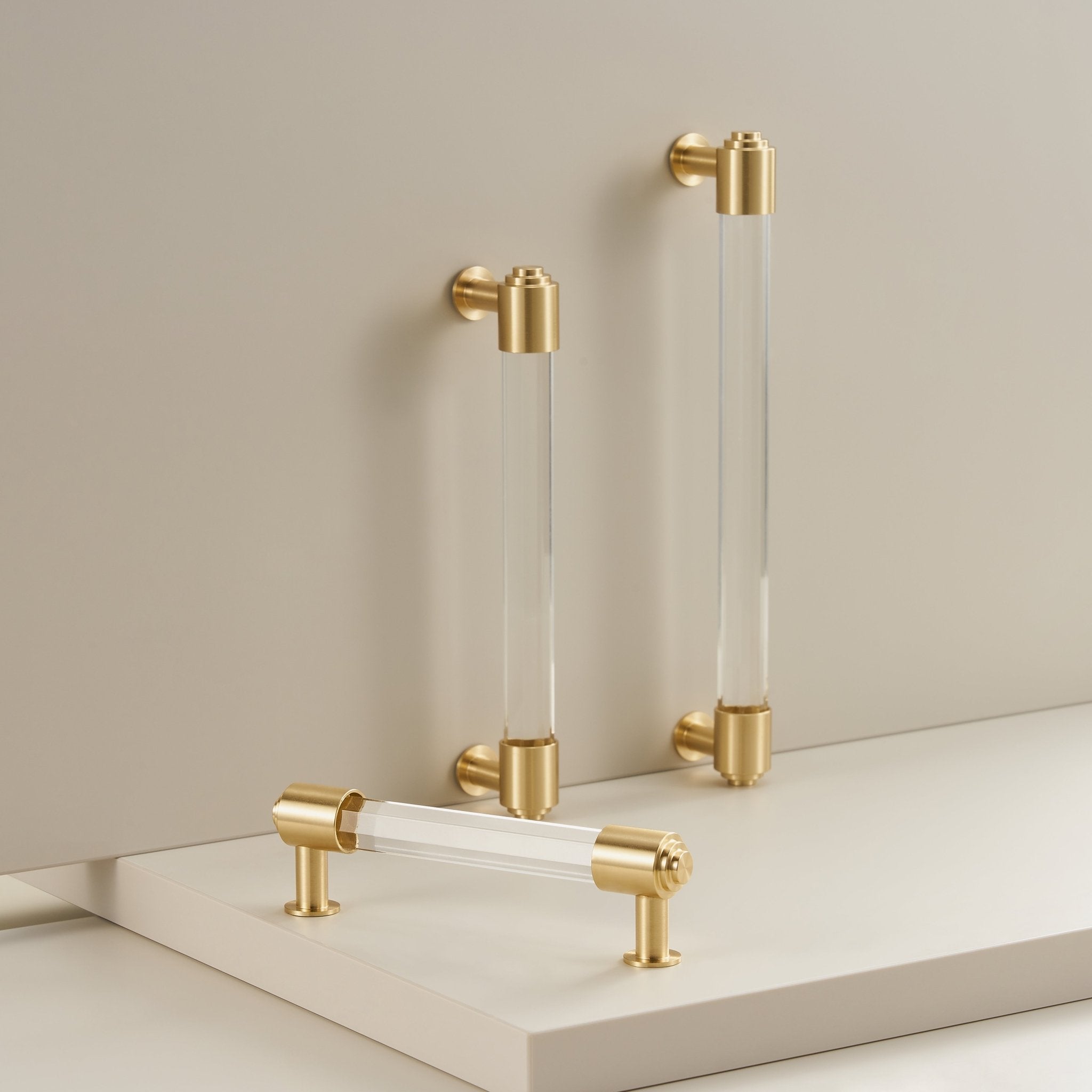 GLAS Acrylic & Brass Handle