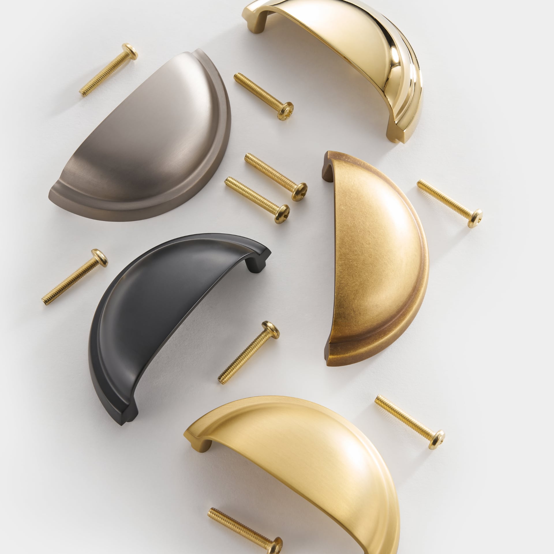 HIGHGATE Solid Brass Cup Pull Handles