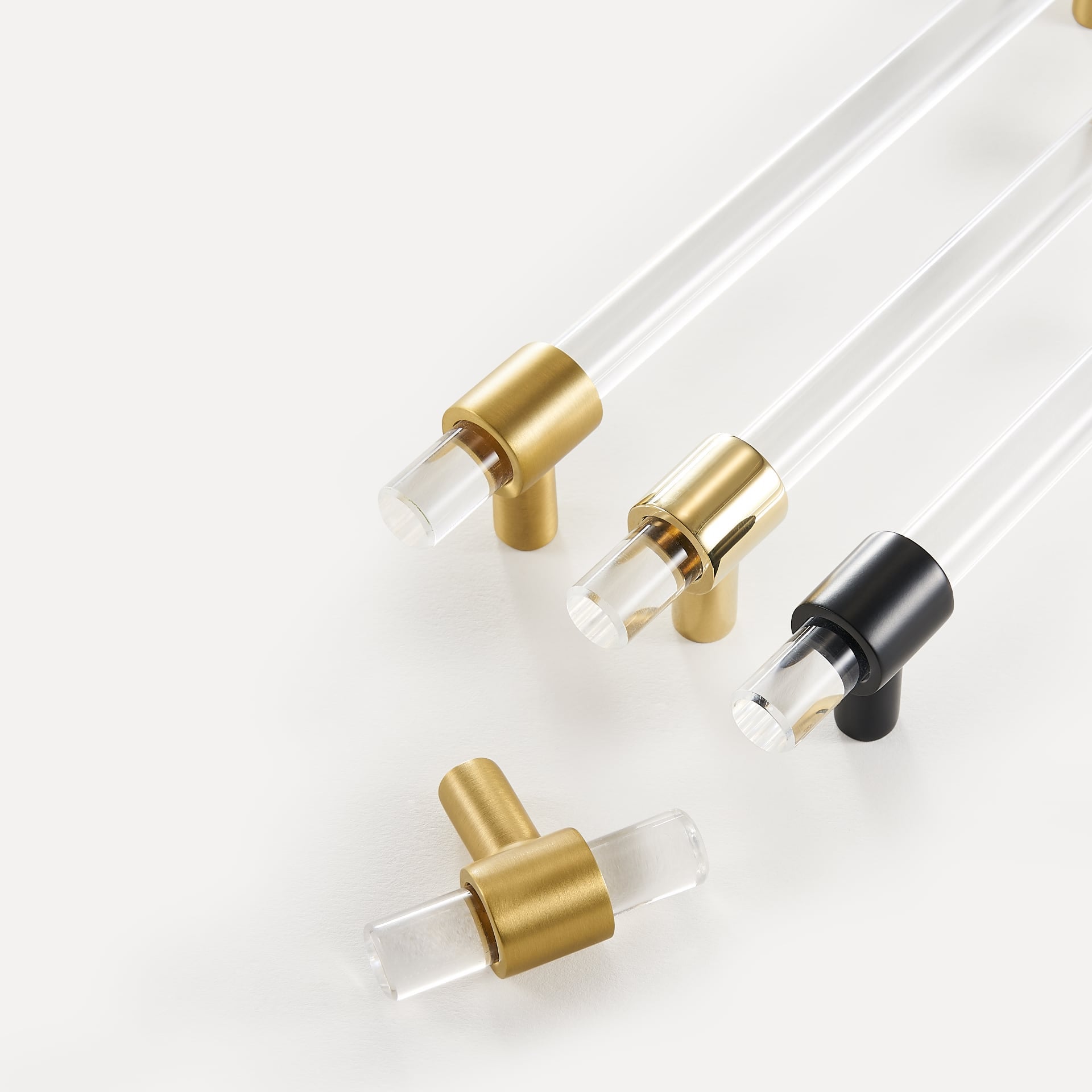 KRISTAL Acrylic & Brass T-Bars