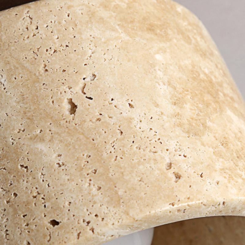 KYRO Stone & Walnut Suspended Wall Light