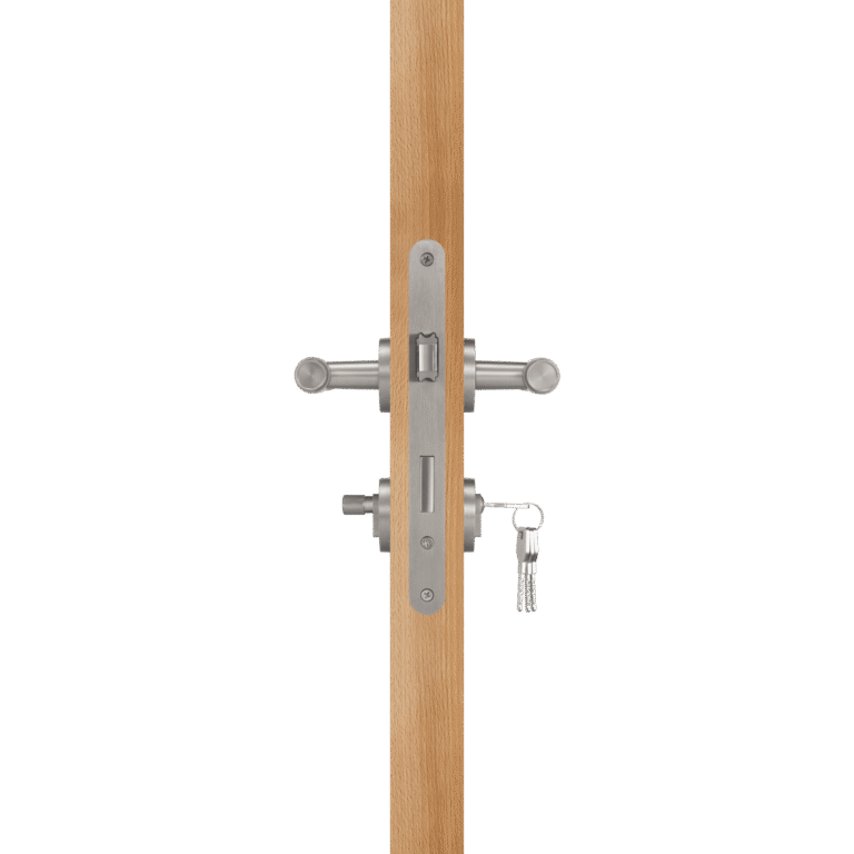 Satin-Nickel | Einsteckschloss (Schlüssel)