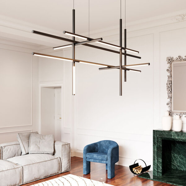LINEA Multi-Tube Chandelier