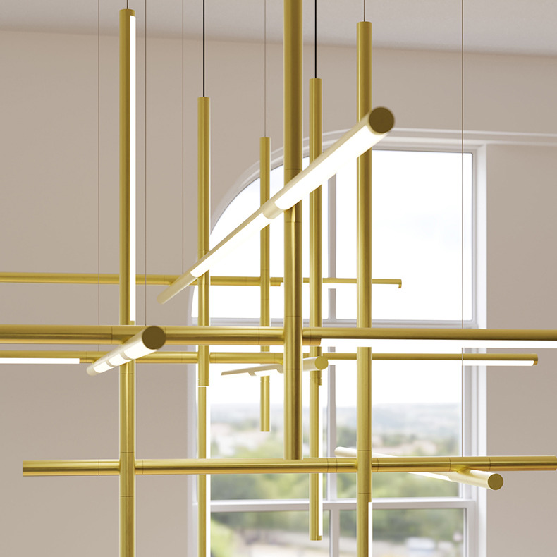 LINEA Multi-Tube Chandelier