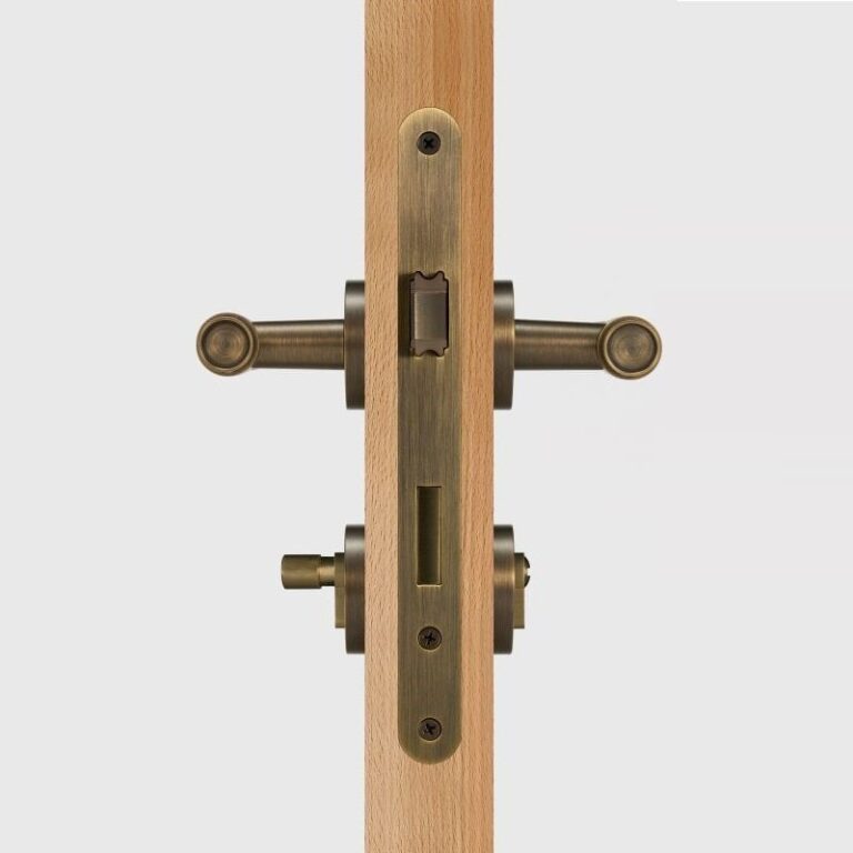 Ottone anticato | A incasso (con pomello)