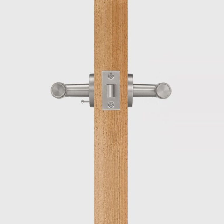 Satin-Nickel | Datenschutz (Rose-Button)