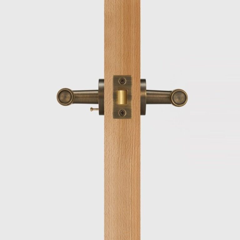 Ottone anticato | Privacy (Pulsante a forma di rosa)