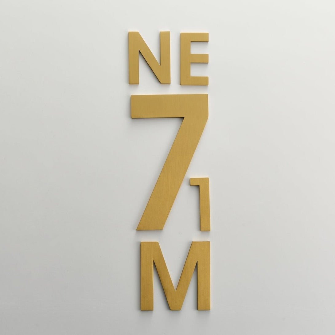 METRO Characters in Satin Brass