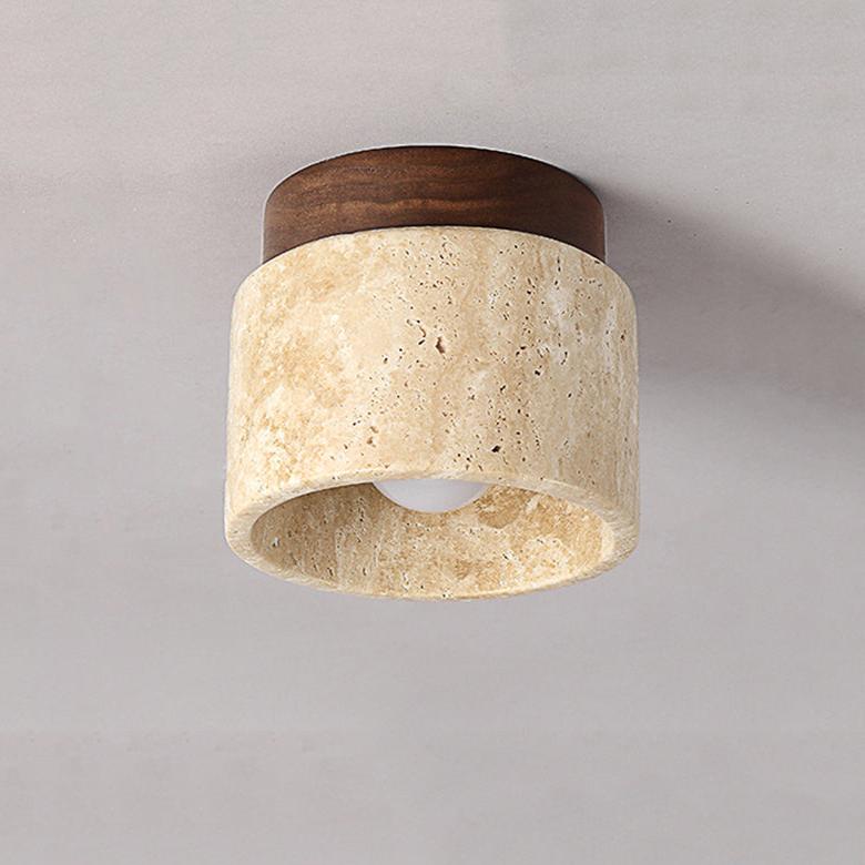 OCRA Stone & Wood Ceiling Light