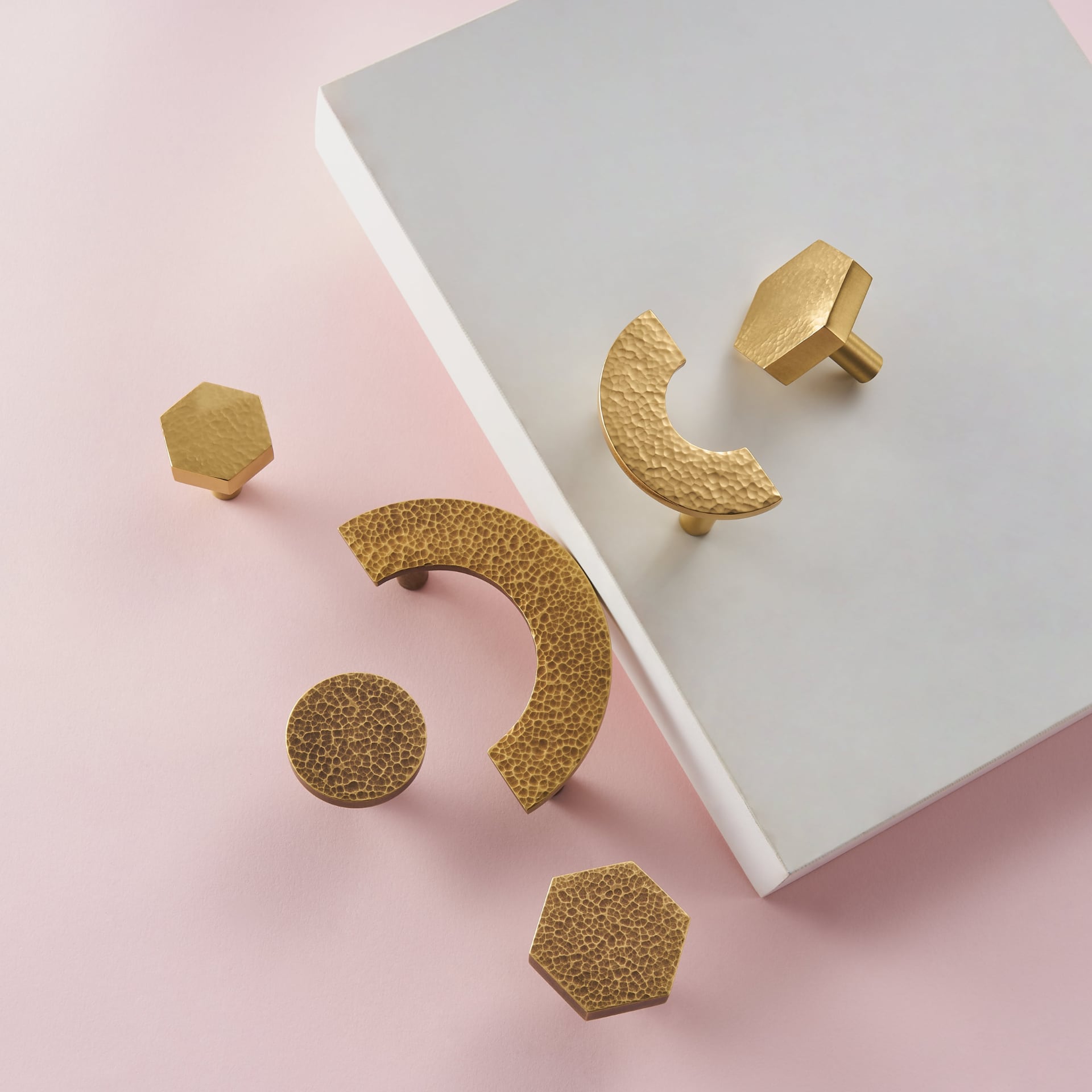 VEDA Hammered Brass Handles